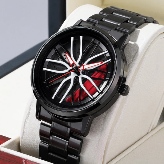 Spinning Sport Rim Hub Wheel Watch Men