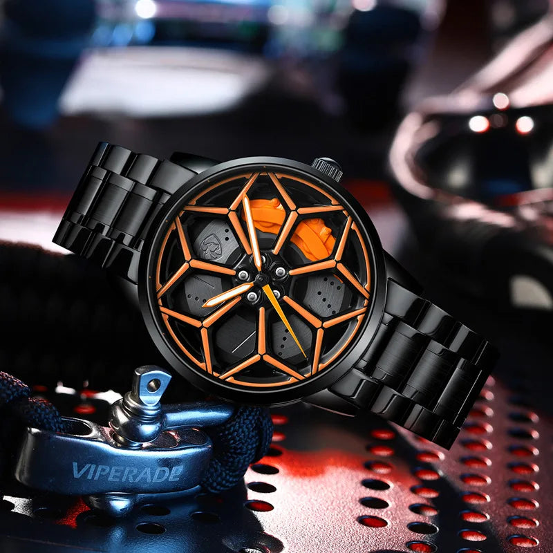 SVJ Men's Watch Batch  360 ° Rotating