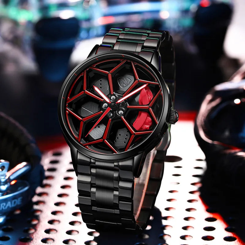 SVJ Men's Watch Batch  360 ° Rotating